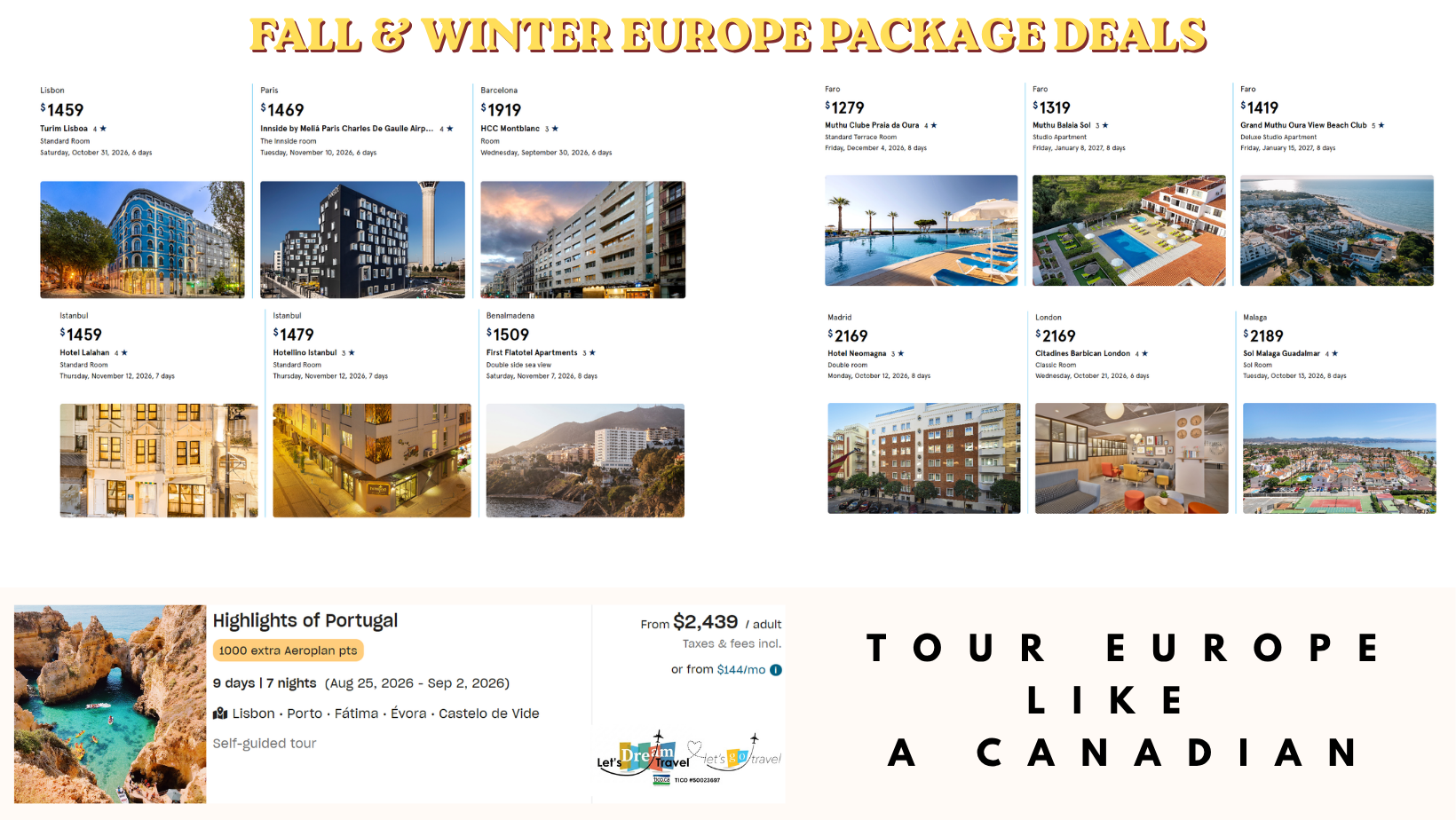 Air Canada Vacations Package